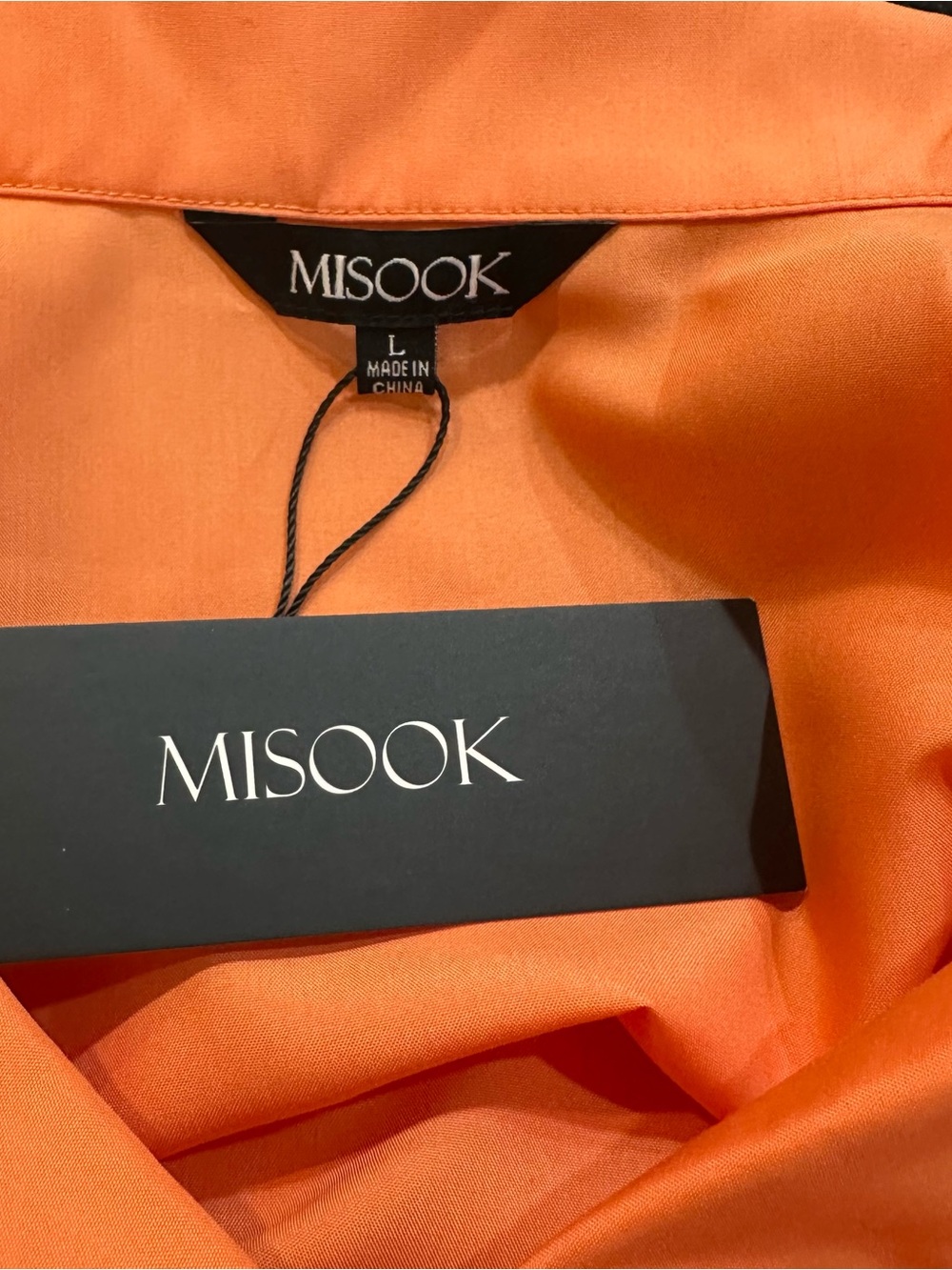 Misook Women’s‎ Short Puff-Sleeve Poplin Blouse New Size Large - Picture 10 of 11